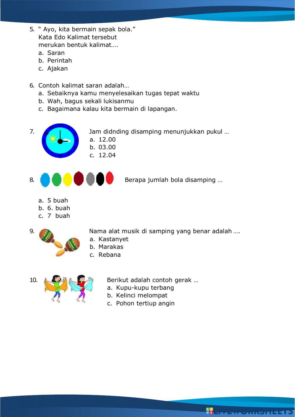 PTS Tema 6 Semester II-Siswa Berkebutuhan Khusus
