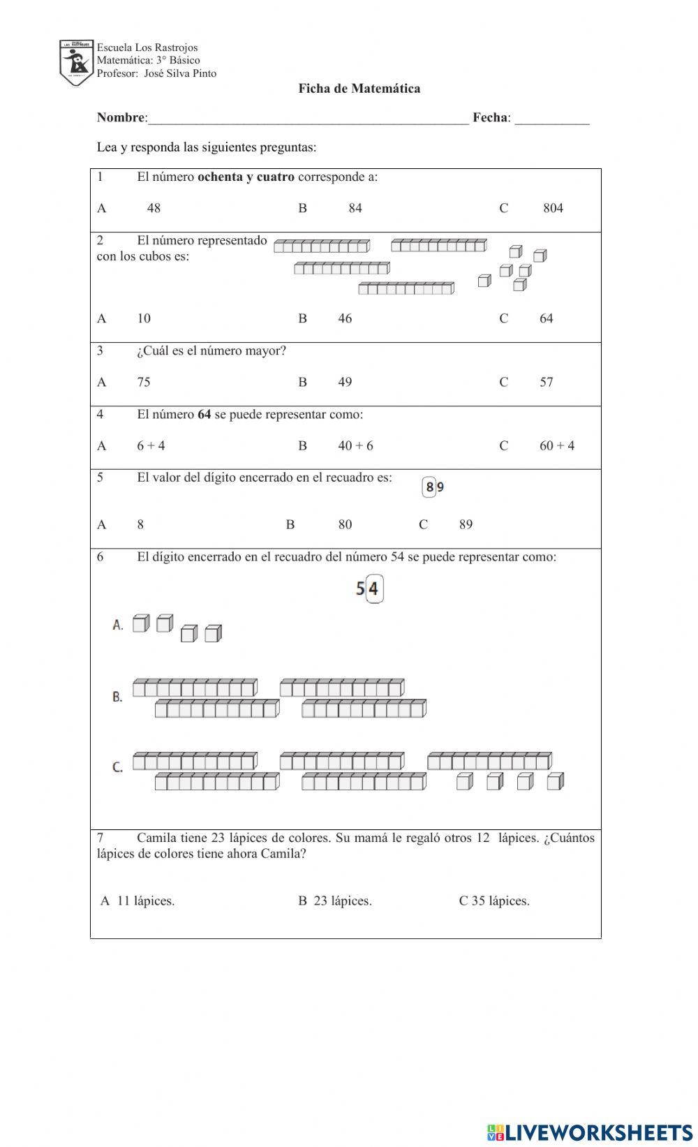 Repaso de Numeración