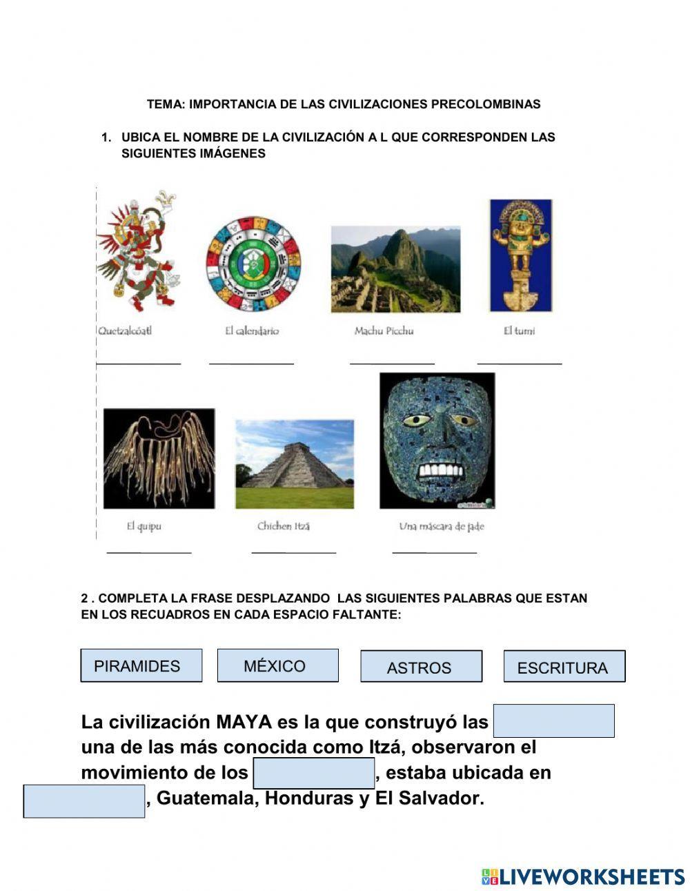 Importancia para la actualidad (Civilizaciones precolombinas)