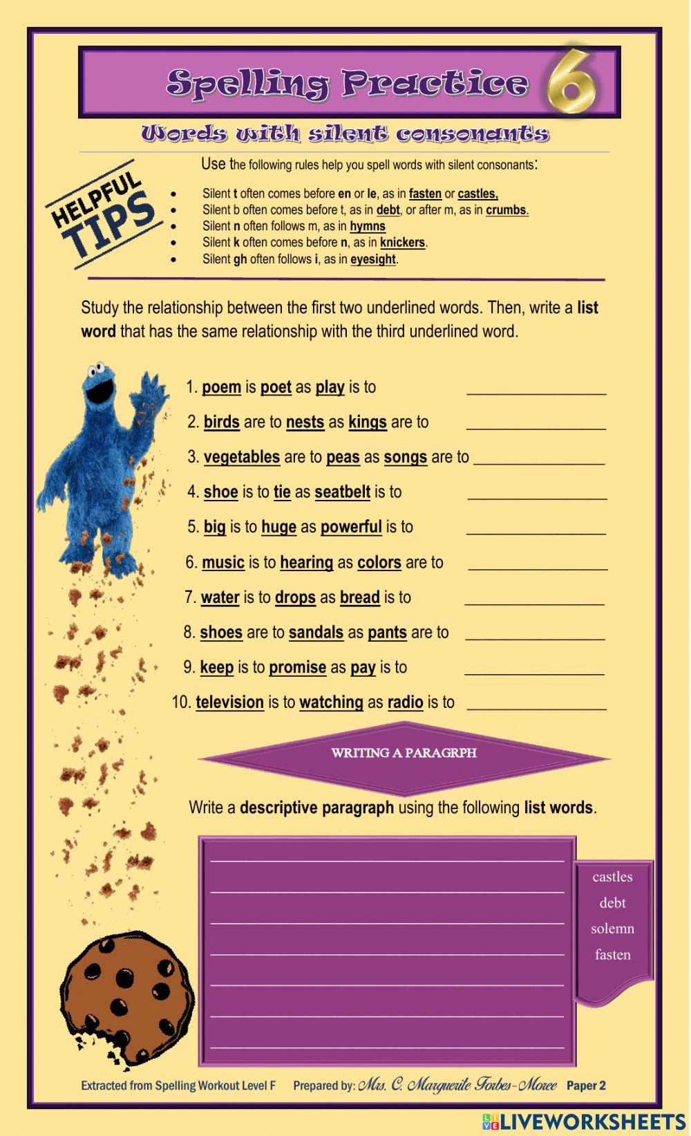 Silent Consonants Paper 2