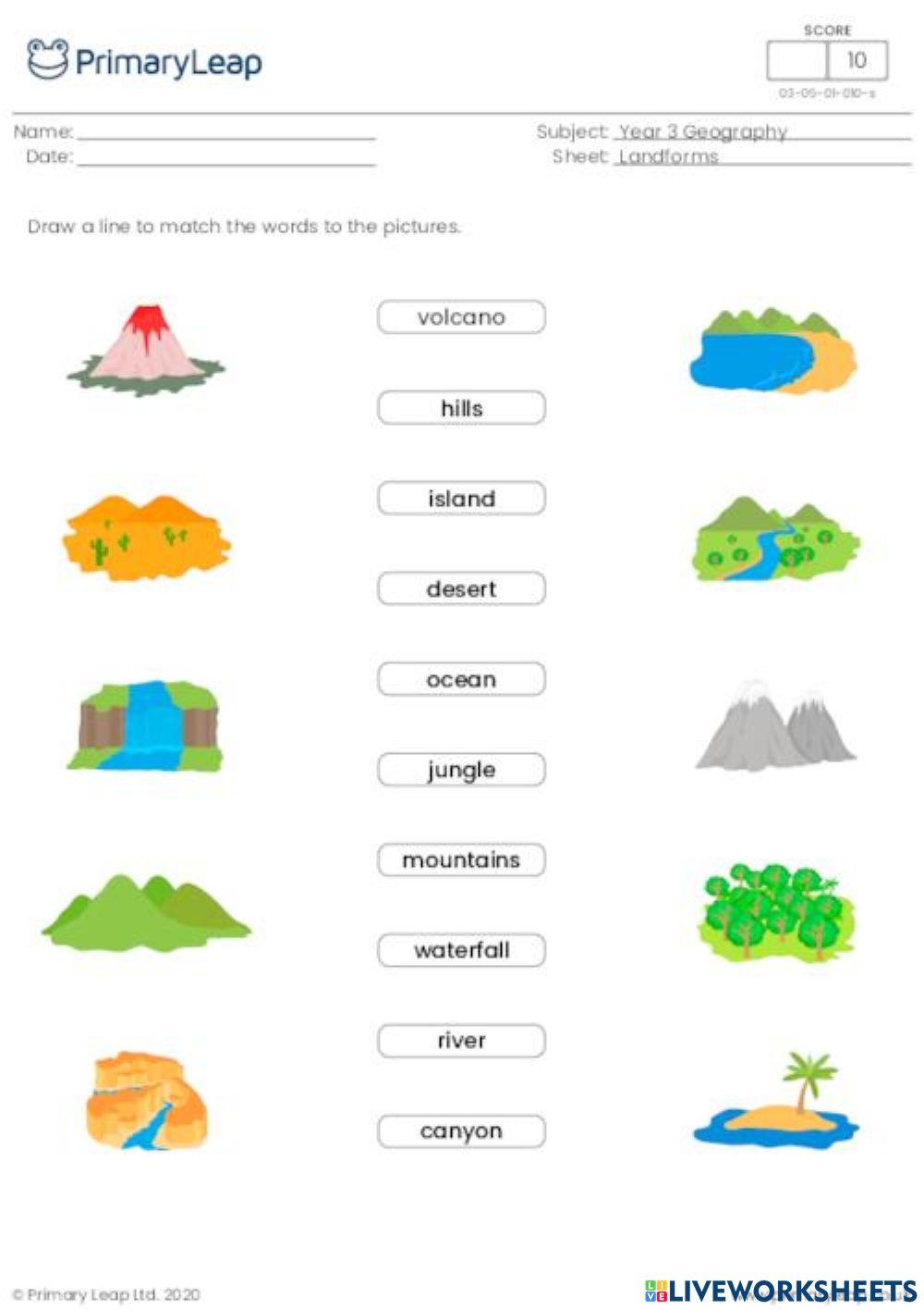 4853429 Landforms Roxana Lopez LiveWorksheets 4853429-landforms-roxana-lopez-liveworksheets