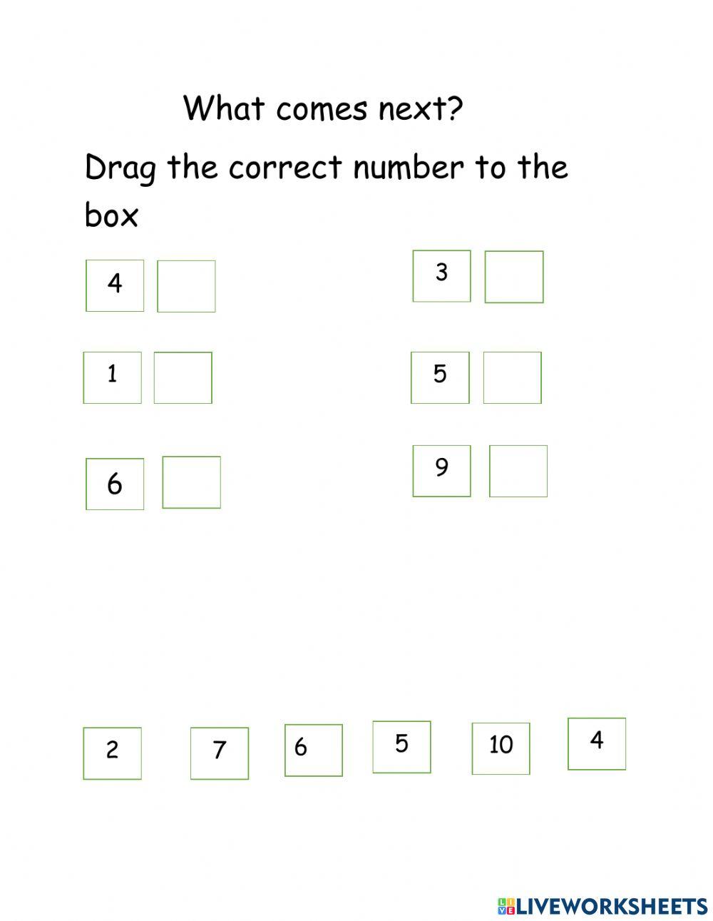 What number comes next