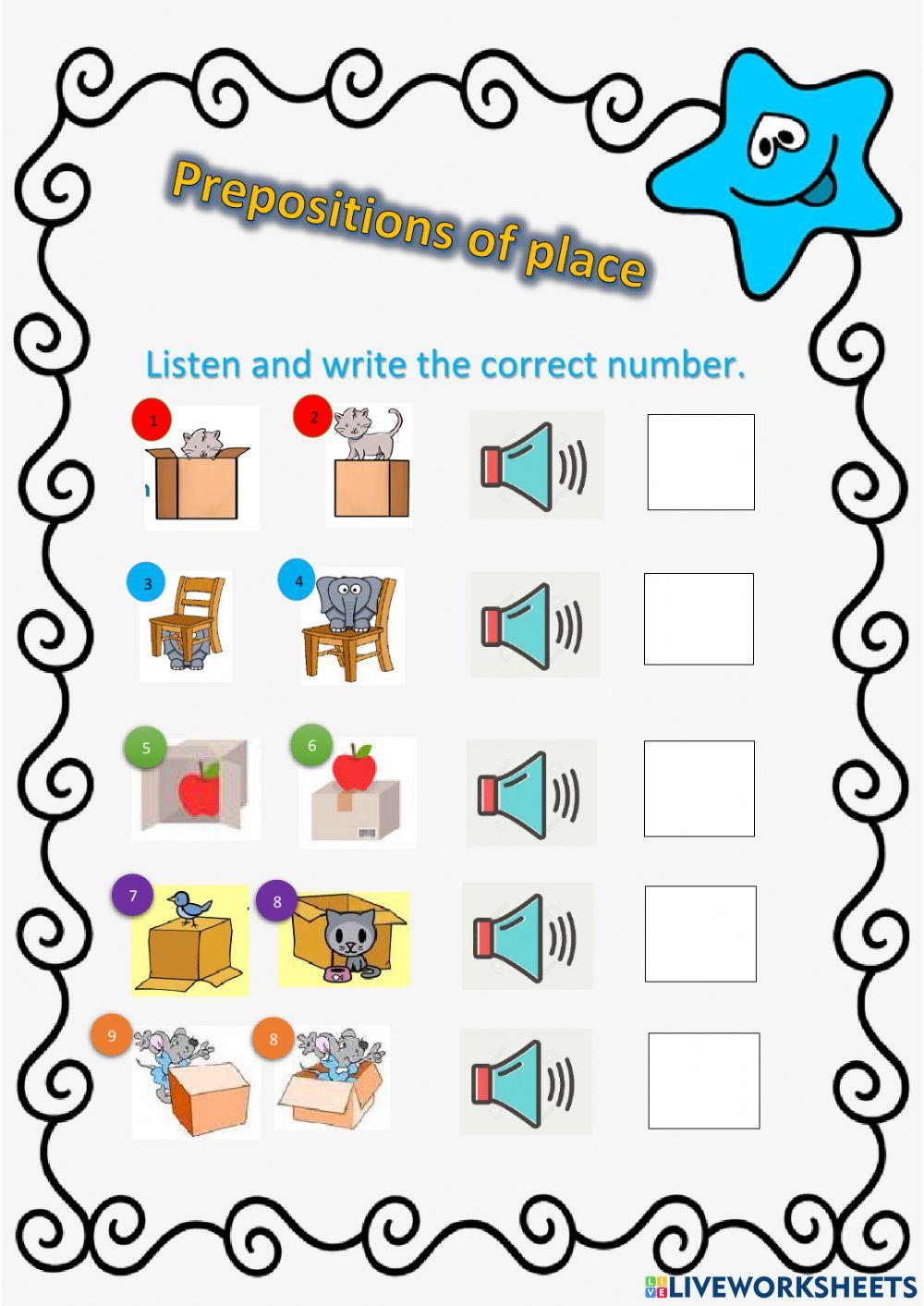 Preposition of places