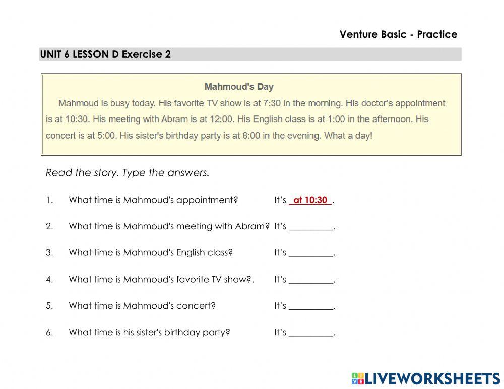 When is Mahmoud's meeting?