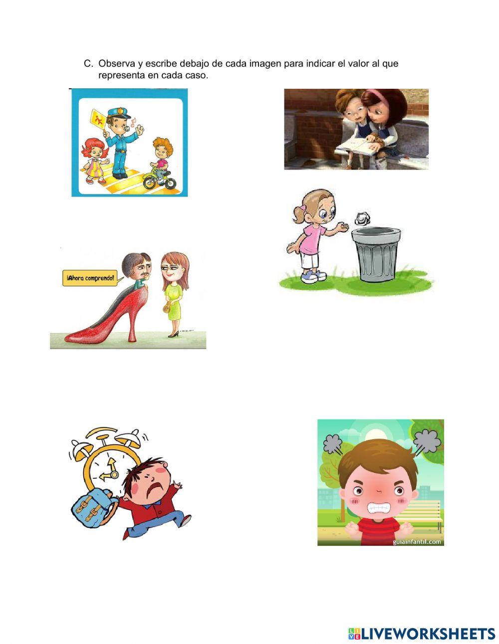 Valores año escolar