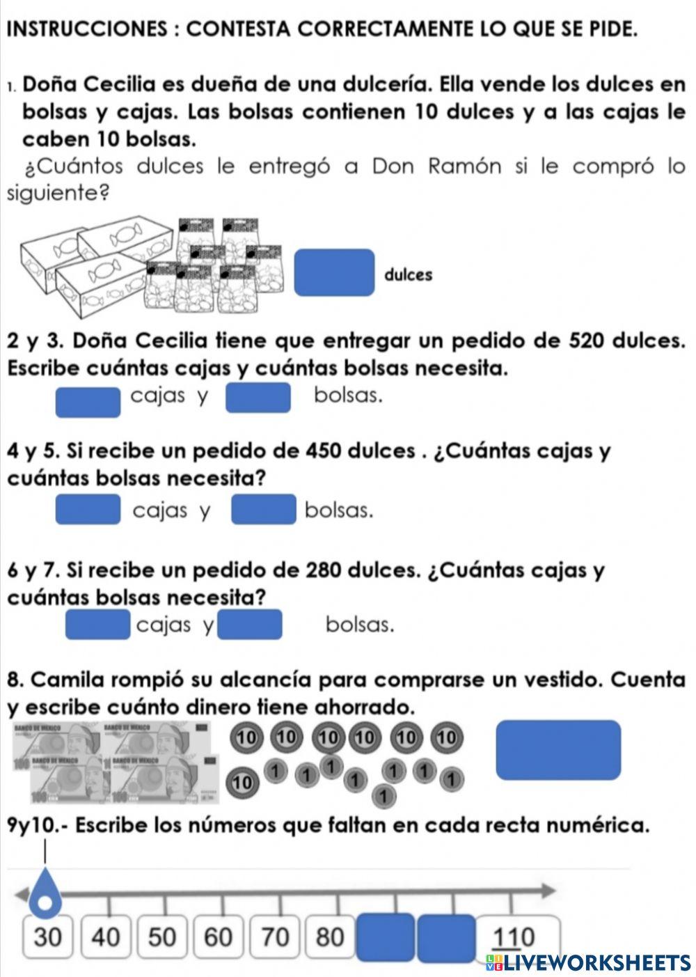 Examen matematicas segundo grado bloque 2