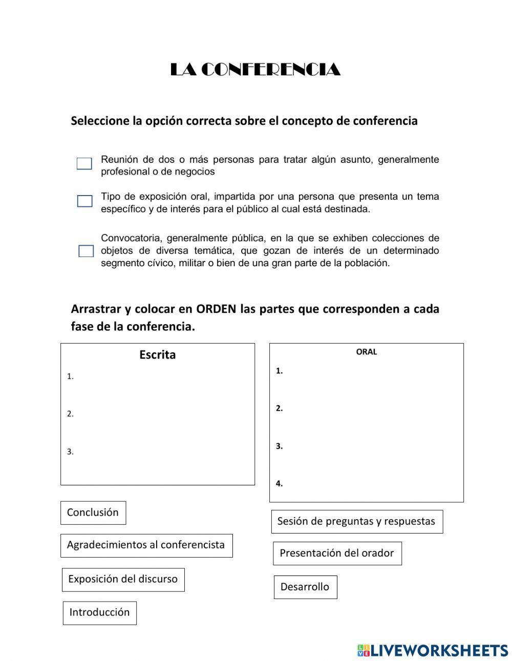 La conferencia