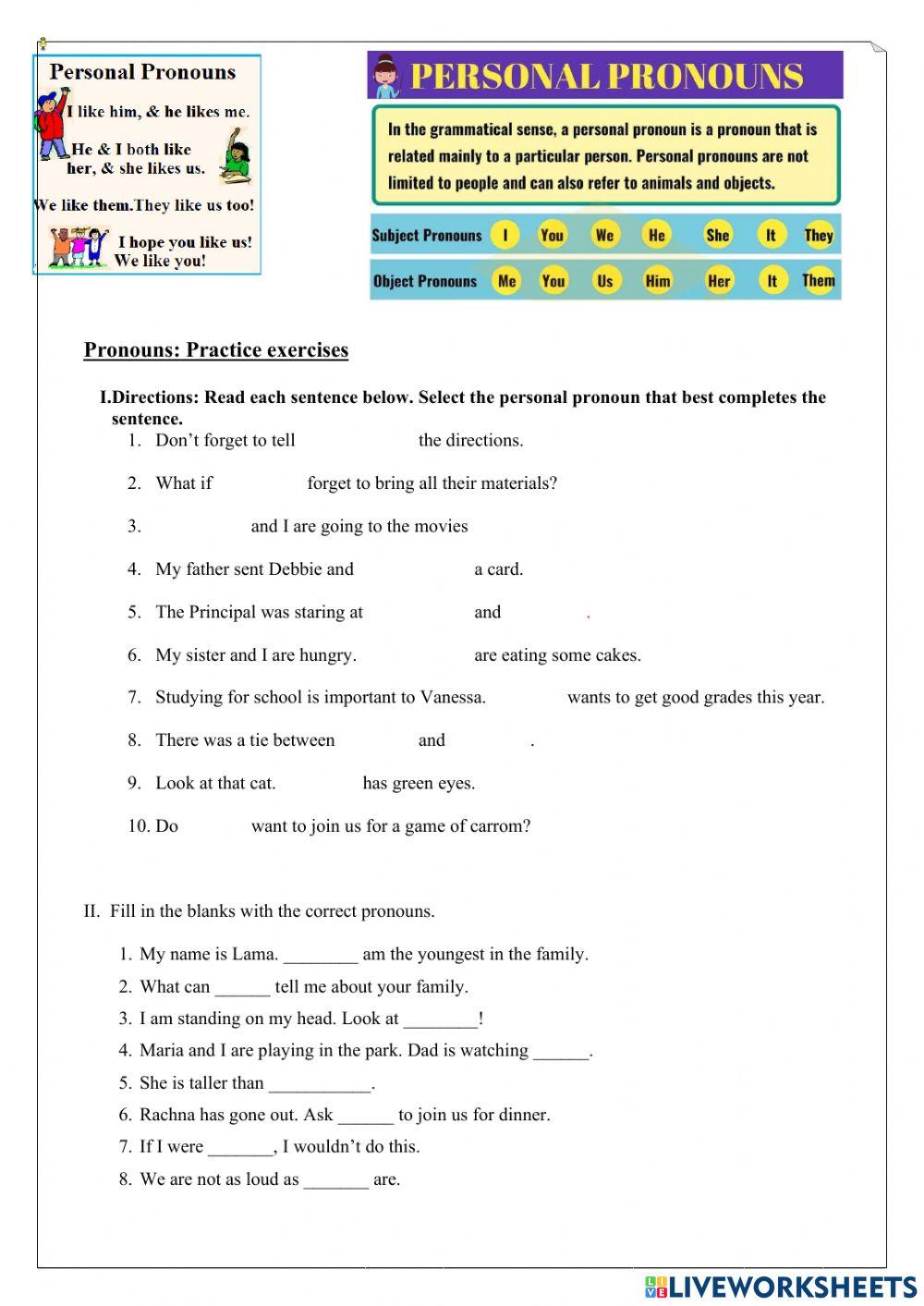 Personal Pronouns
