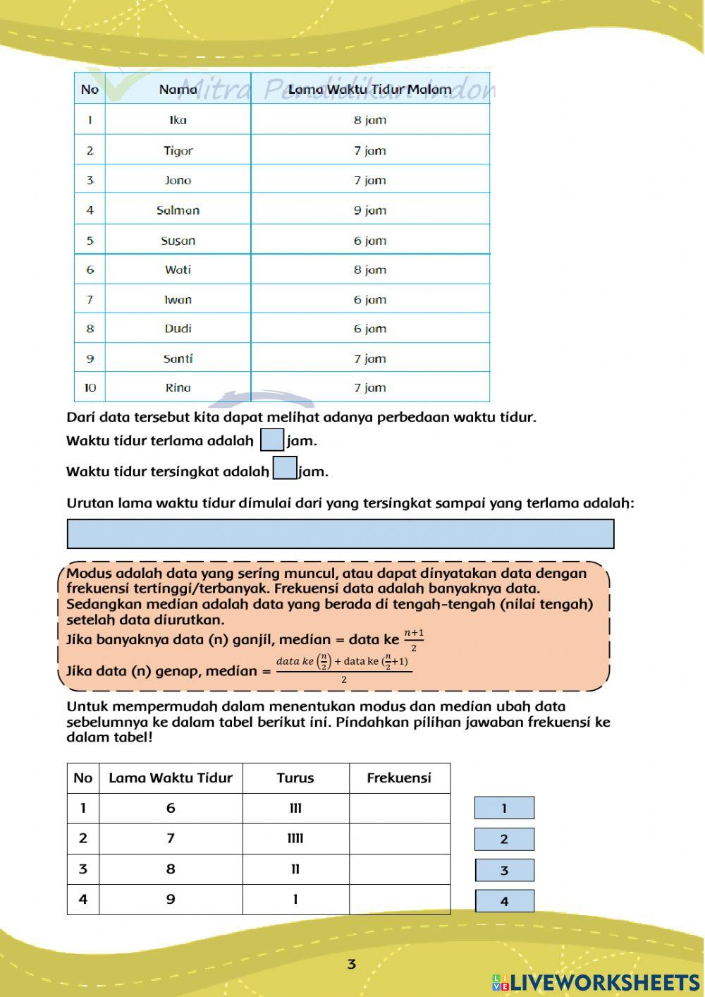 LKPD Modus dan Median