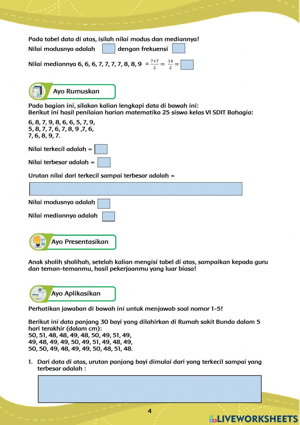 LKPD Modus dan Median