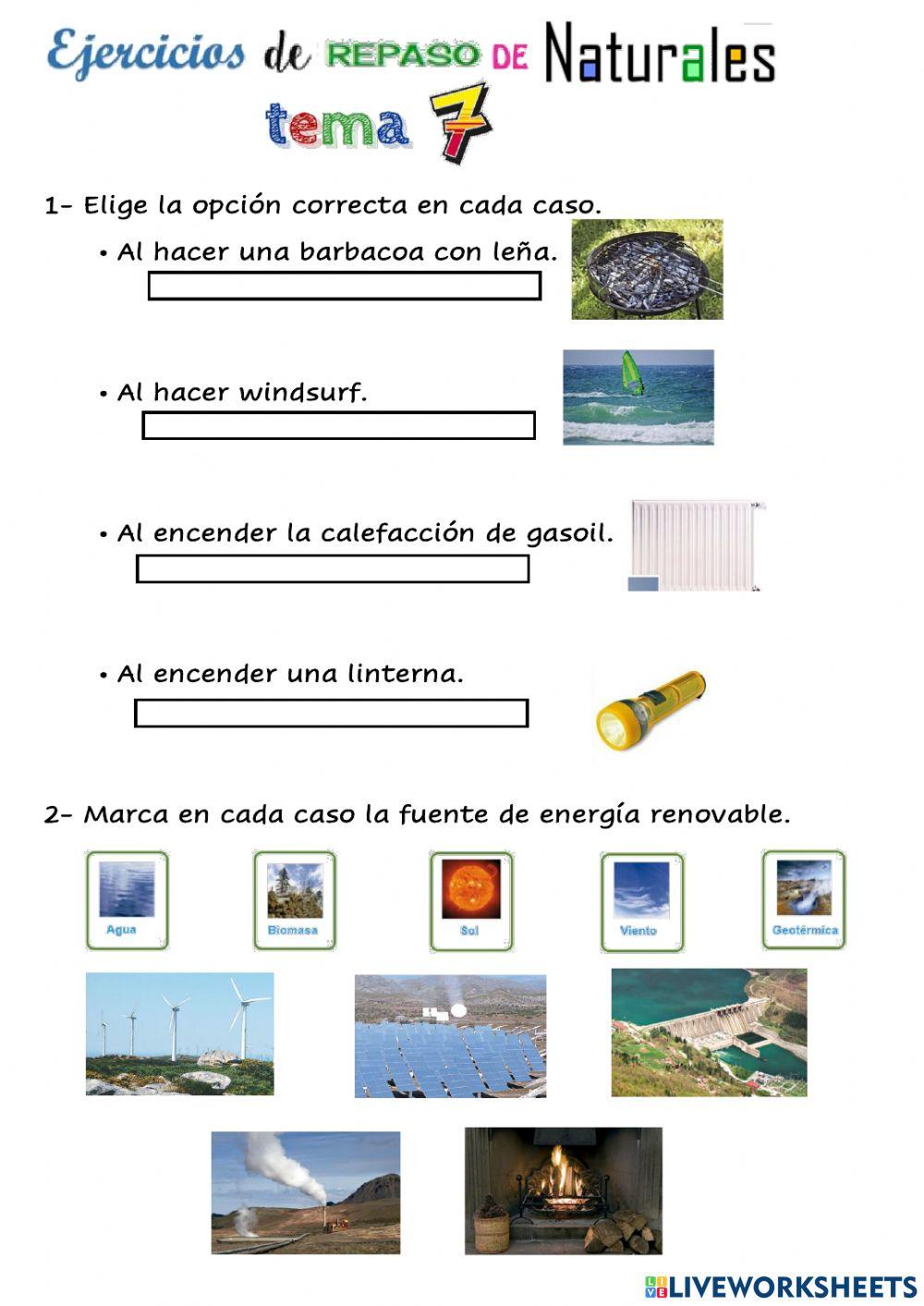 Energía, luz y calor