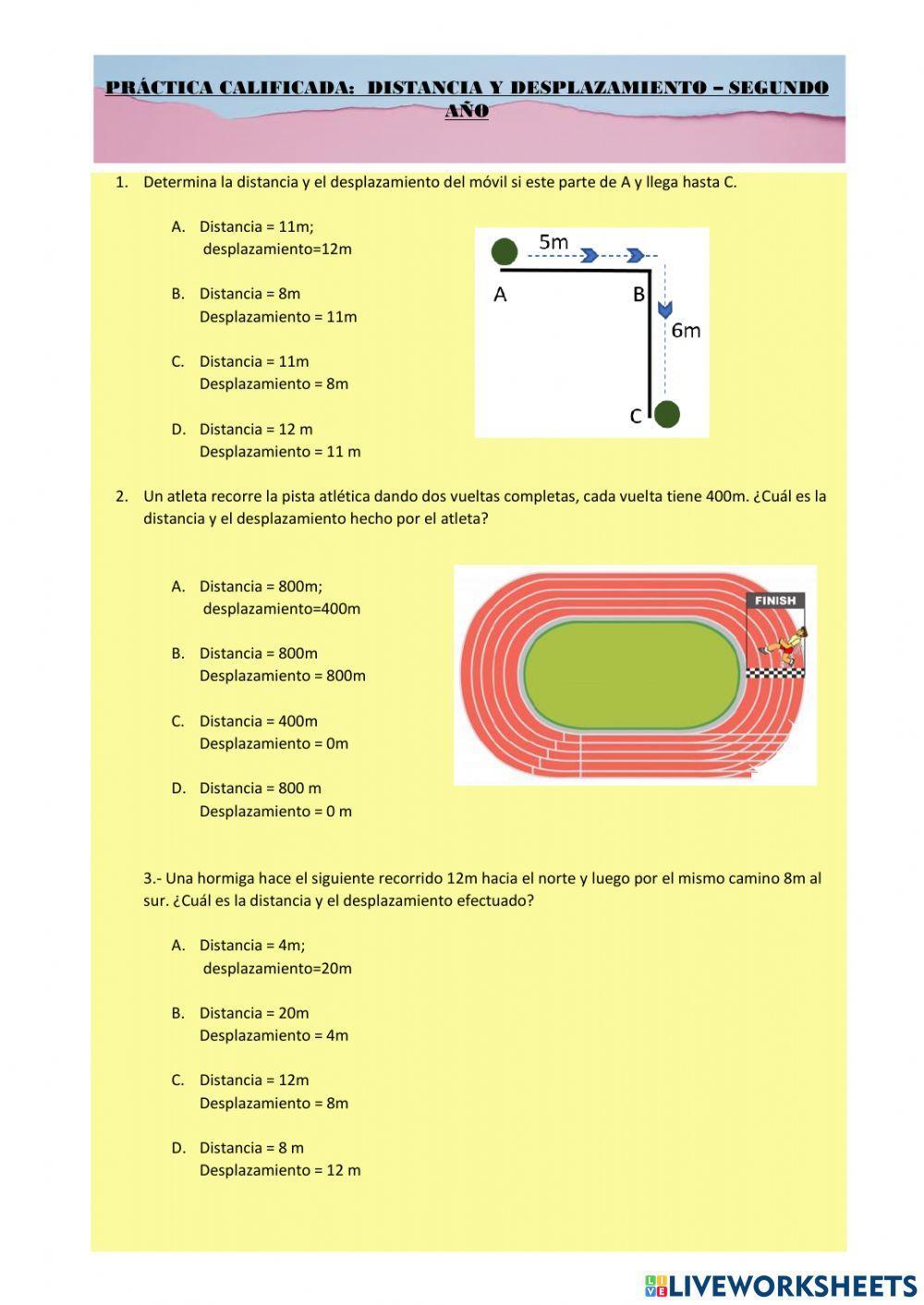 Distancia y Desplazamiento