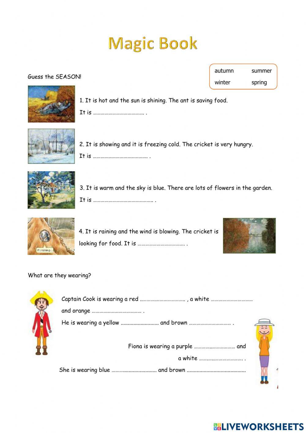 Seasons and clothes-simplified