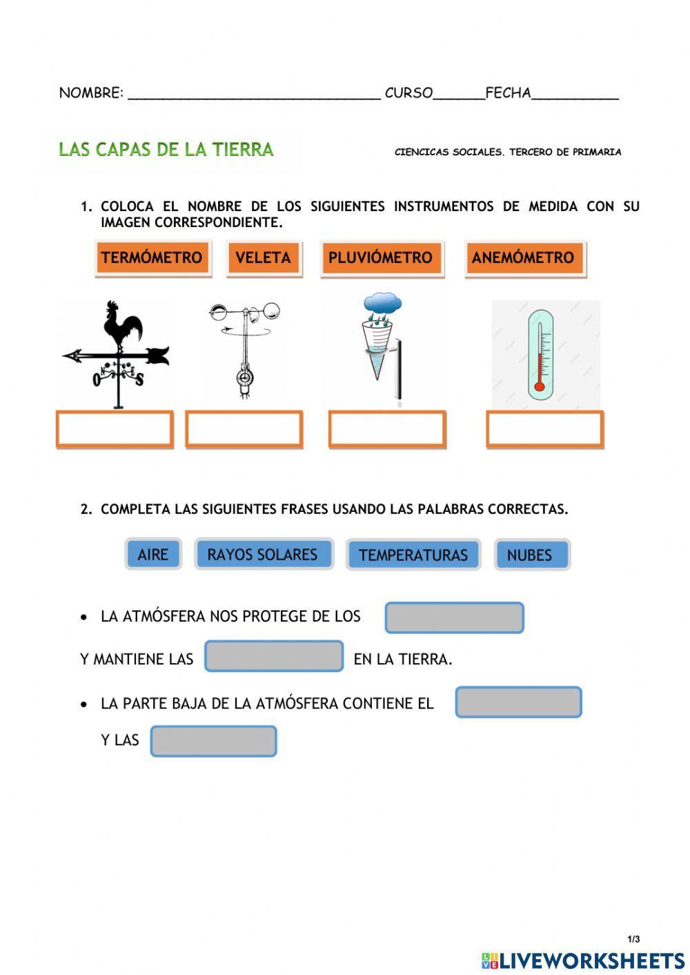 La tierra y sus capas