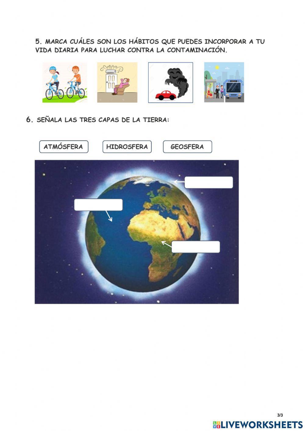 La tierra y sus capas