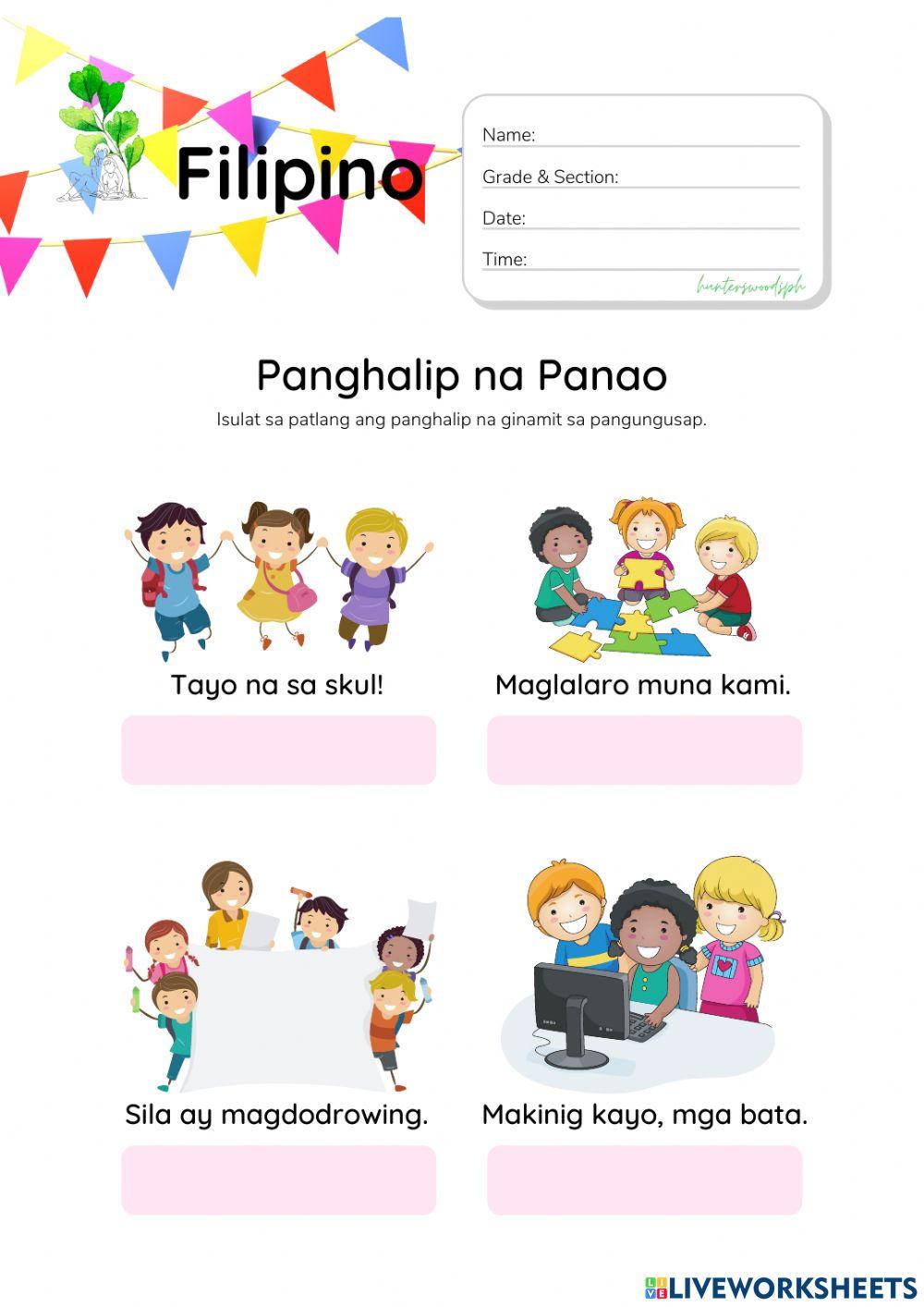 Panghalip na Panao (HuntersWoodsPH Montessori Filipino)