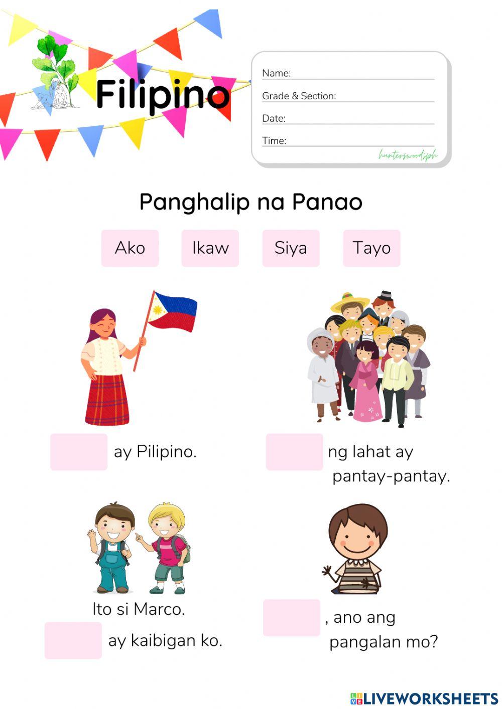 Panghalip na Panao (HuntersWoodsPH Montessori Filipino)