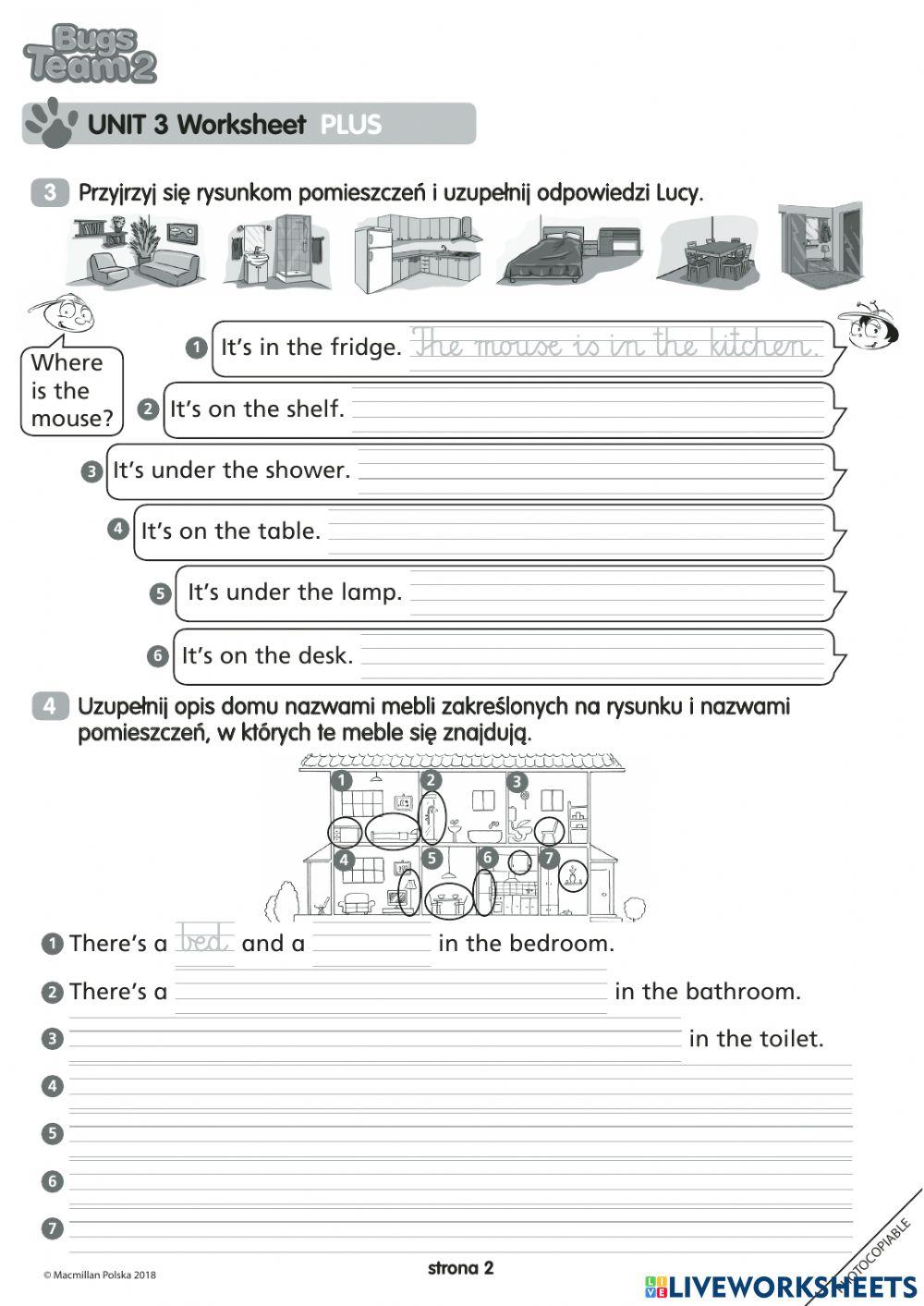 Bugs Team 3 Unit 1 Test bugs team 2 unit 3 worksheet online exercise for | Live Worksheets