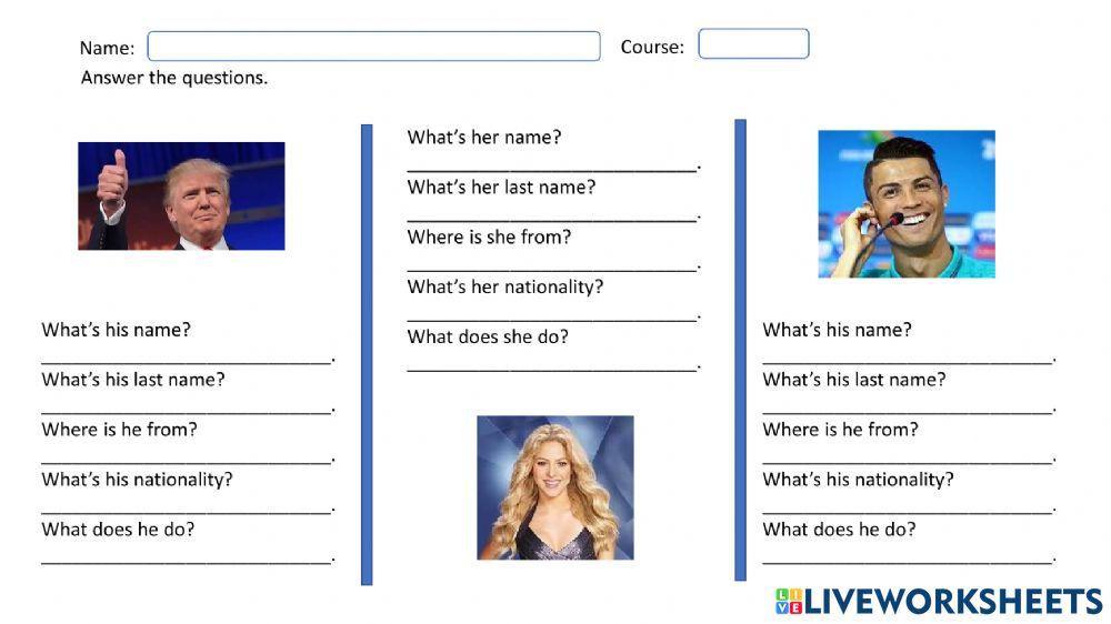 Asking personal information