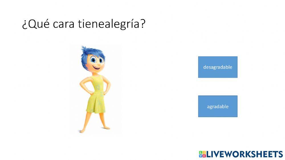 Caras agradables y desagradables