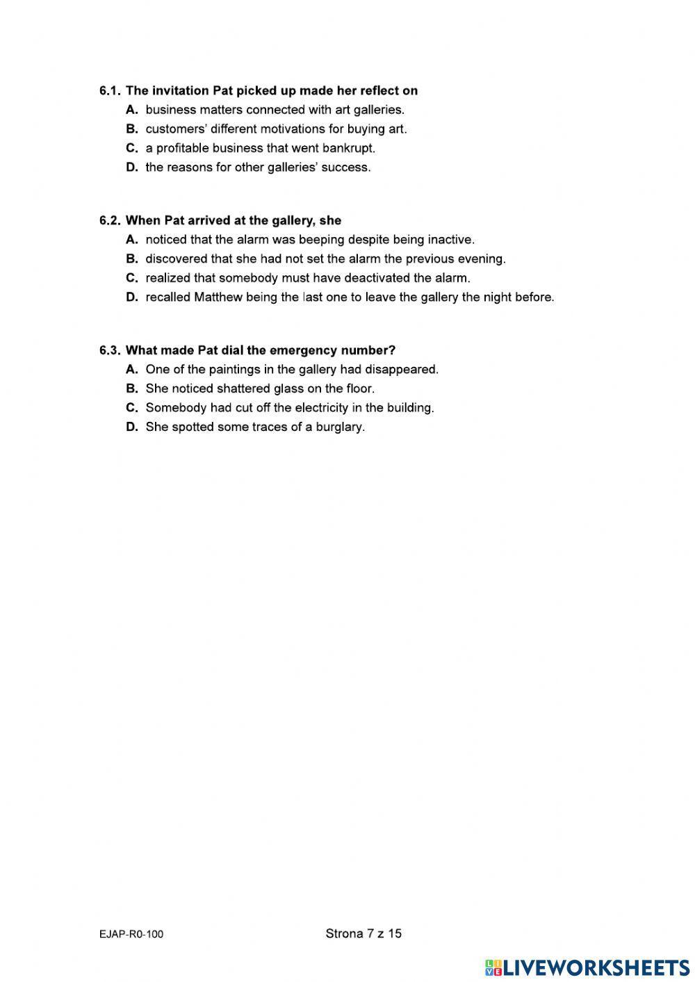 CKE matura próbna rozszerzona 2021 zad 1-8