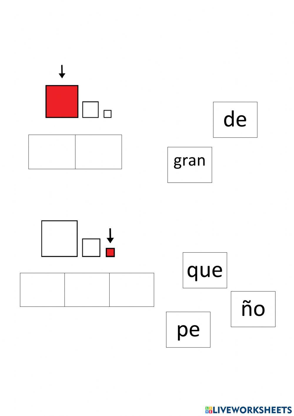 Construcción de palabras