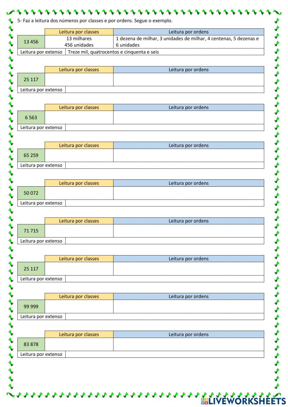 Sequências de números