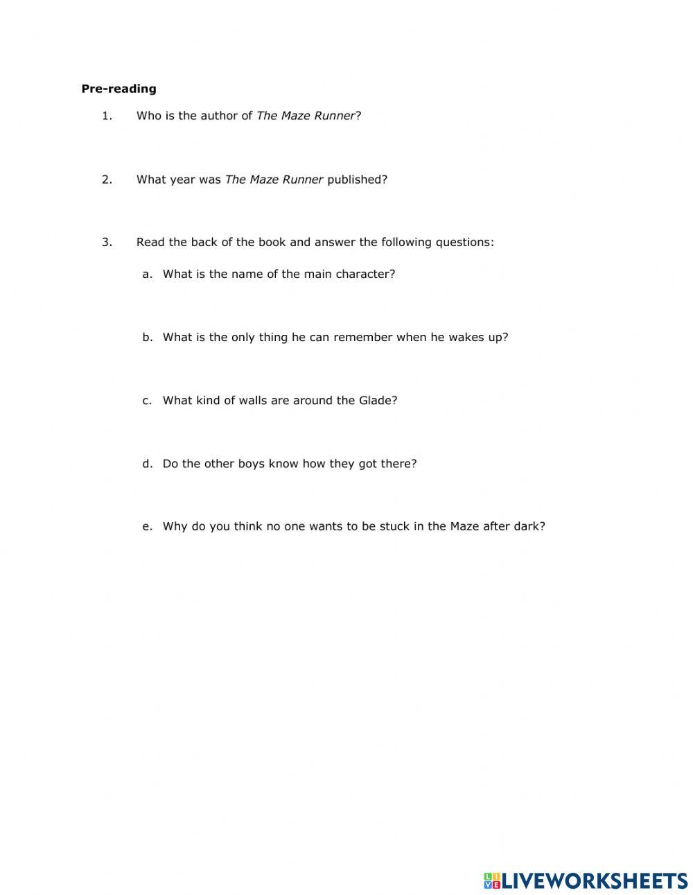 Chapter 3 - Maze Runner