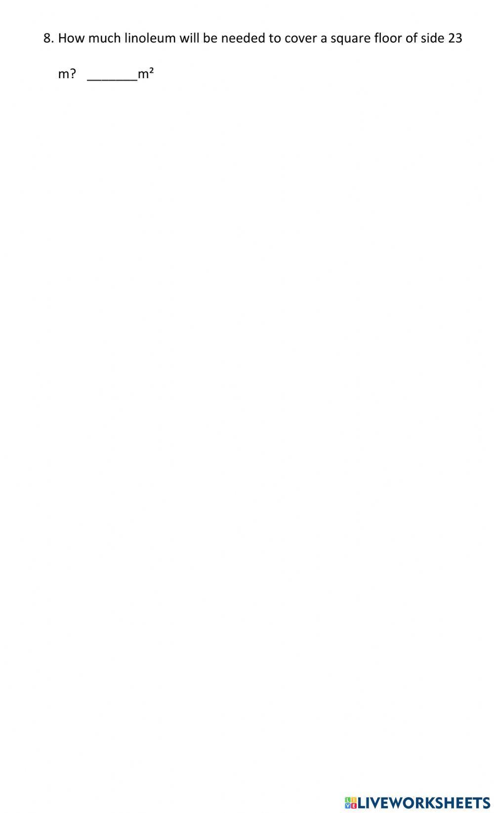 Finding the Area of a Square