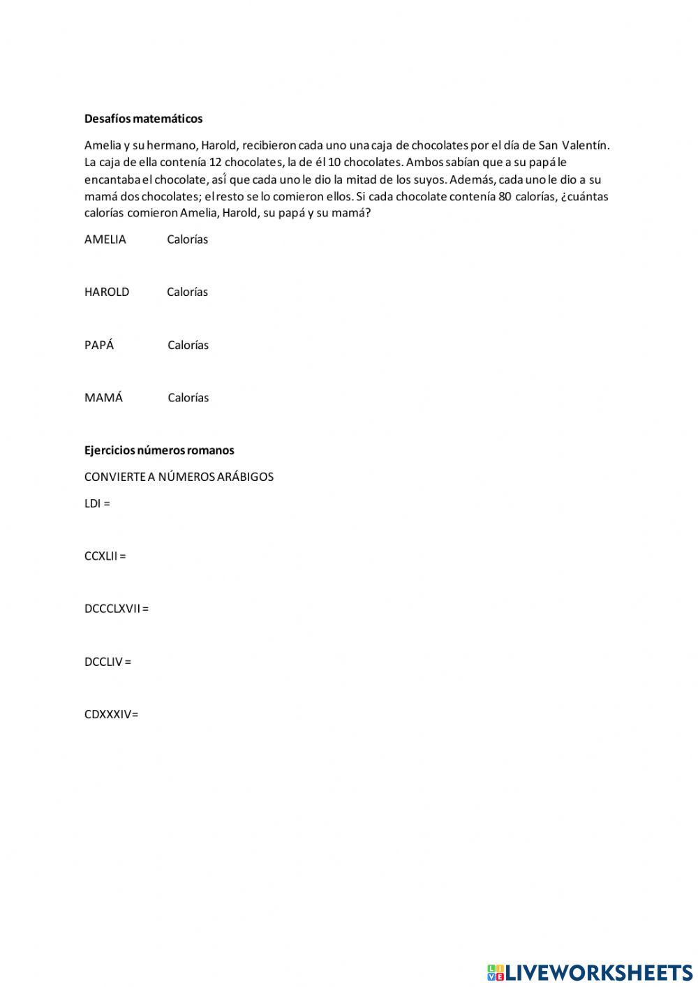 Evaluación Matemáticas