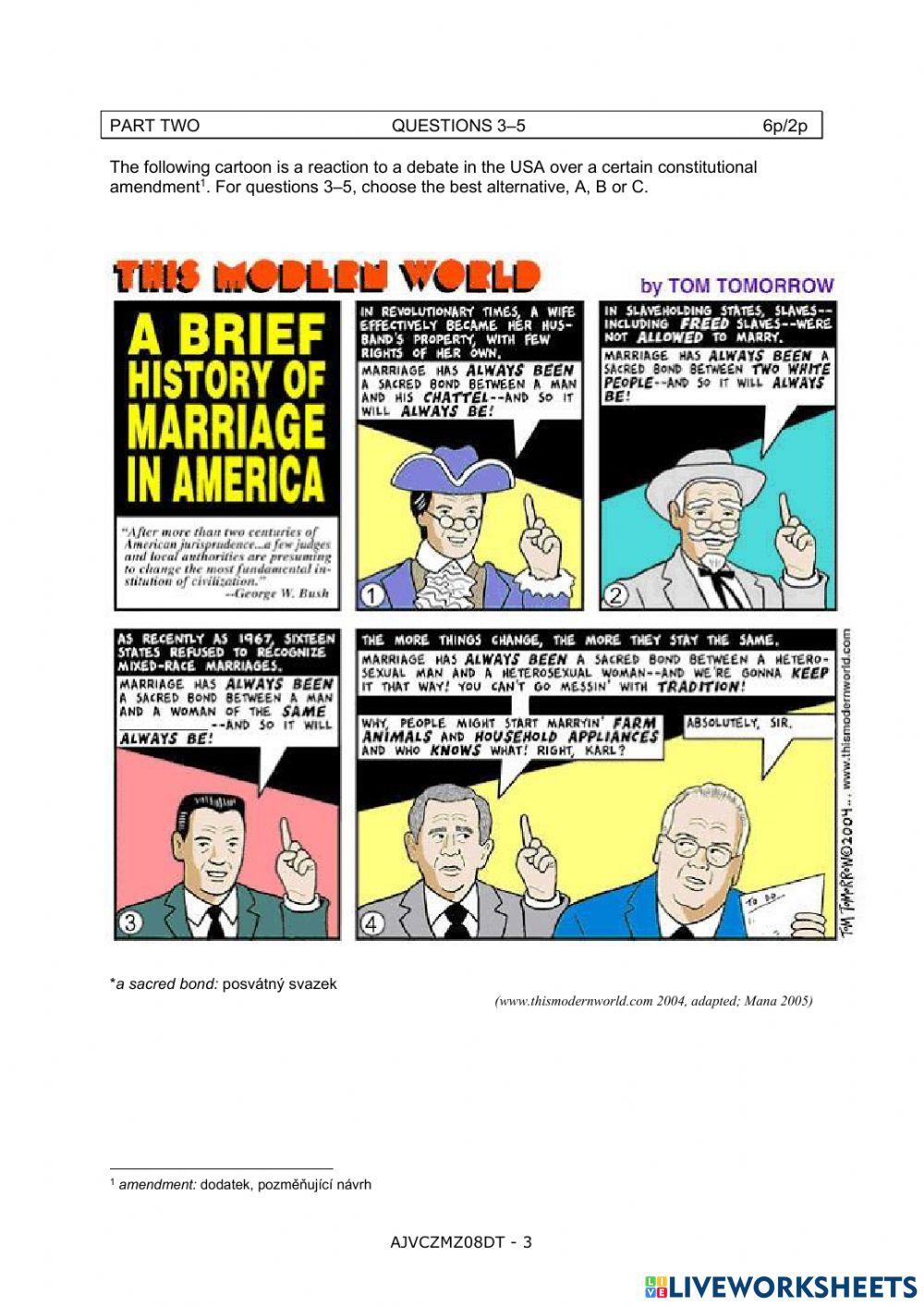 Maturita reading Czech Republic V level