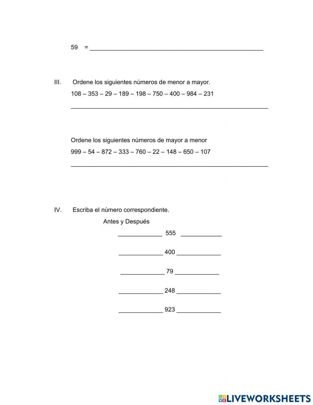 Prueba Inicial Pensamiento Lógico Matemático