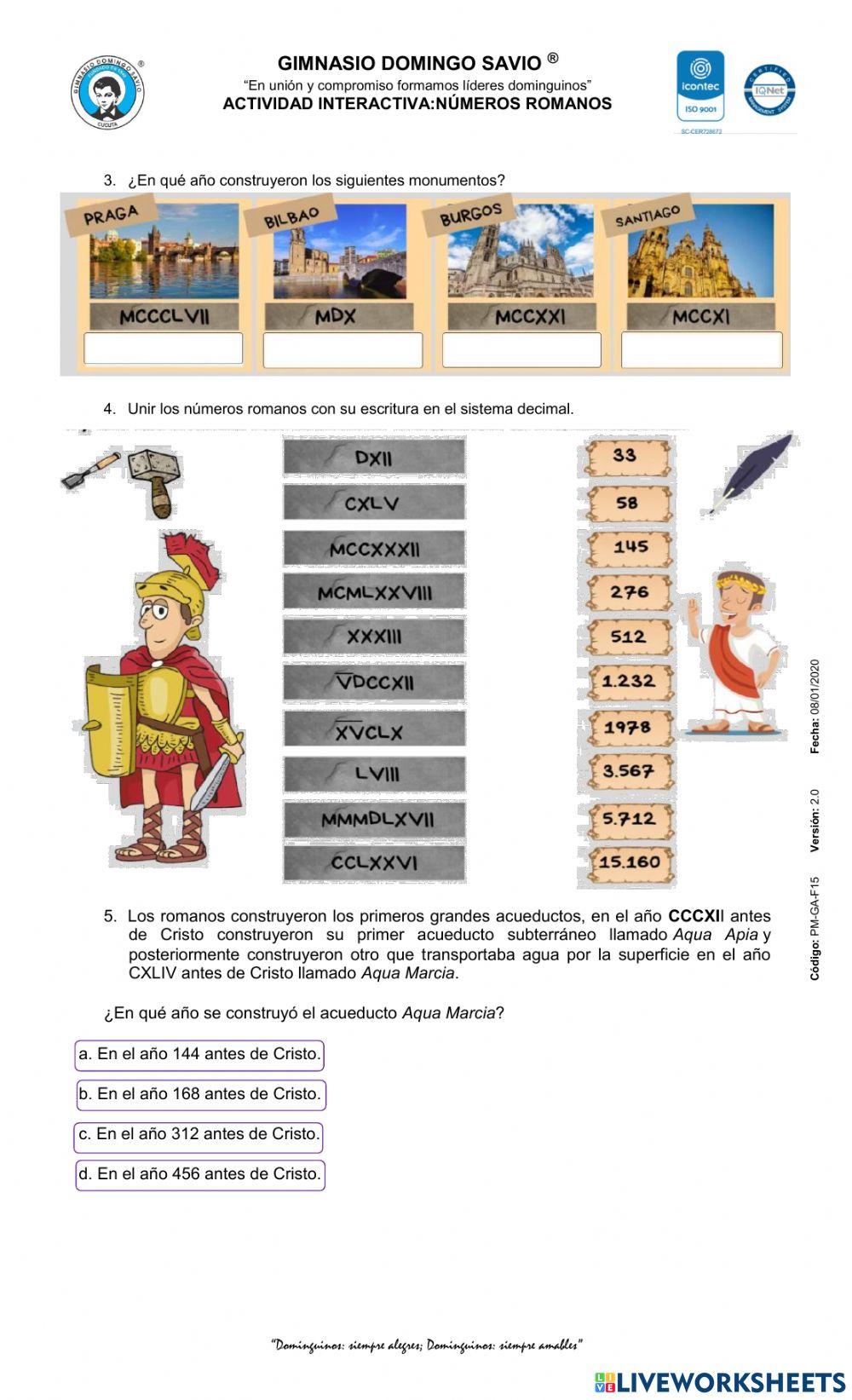 Números romanos Números romanos