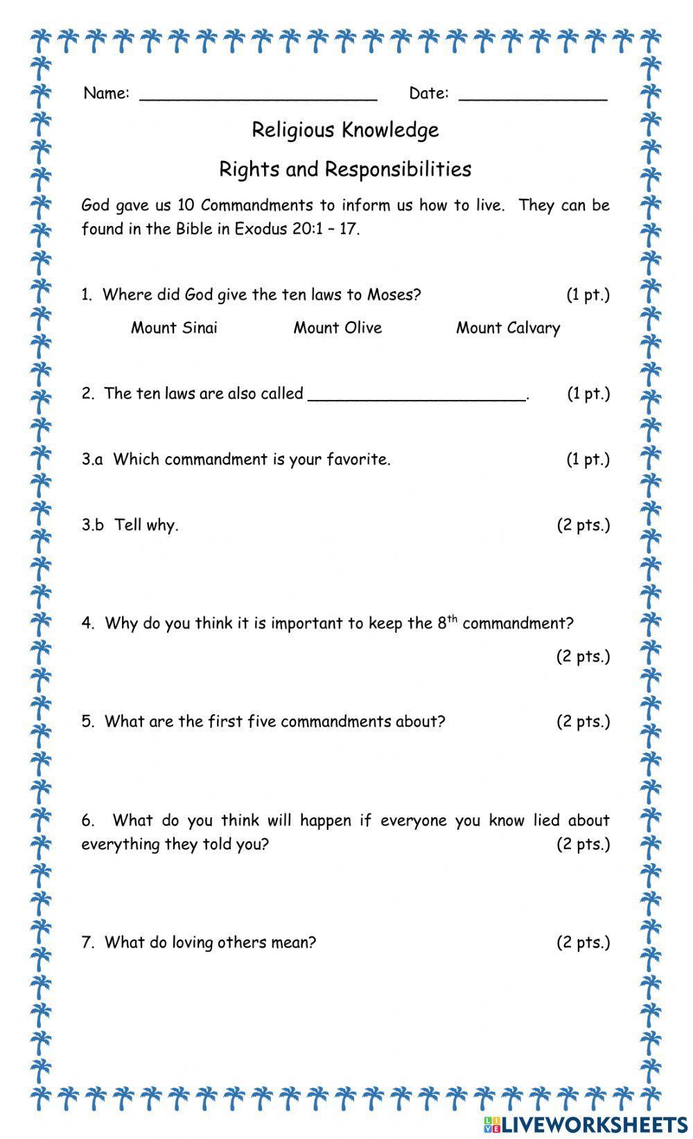 Rights and Responsibilities