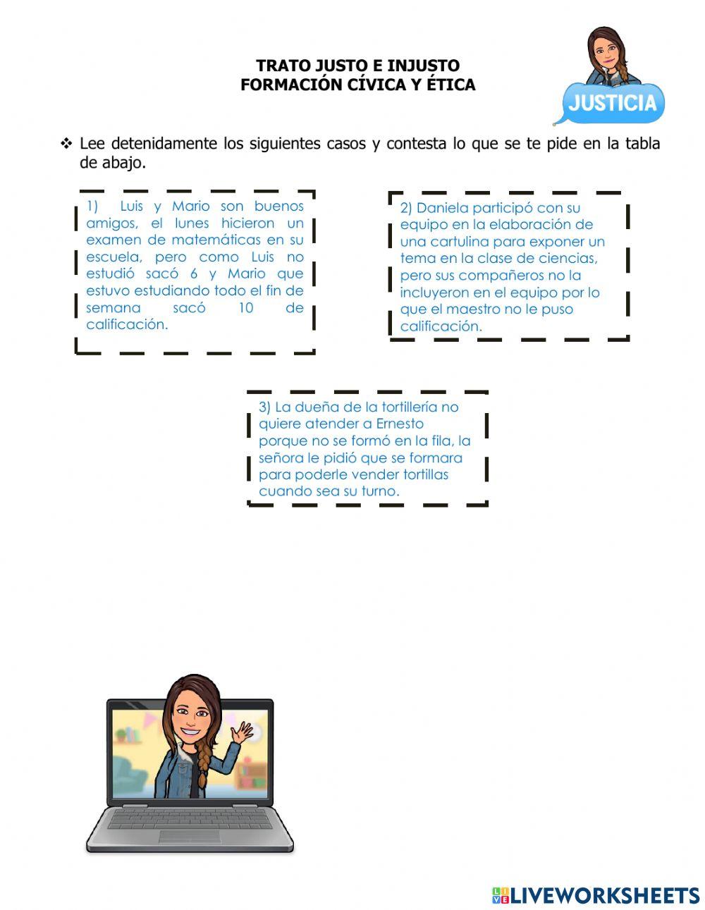 Trato justo e injusto