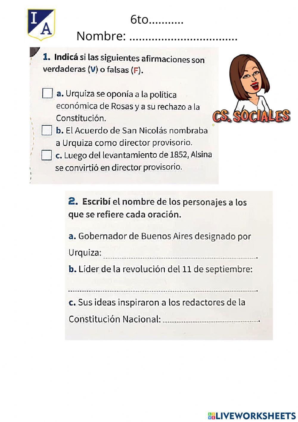 El proyecto de la Constitución Nacional