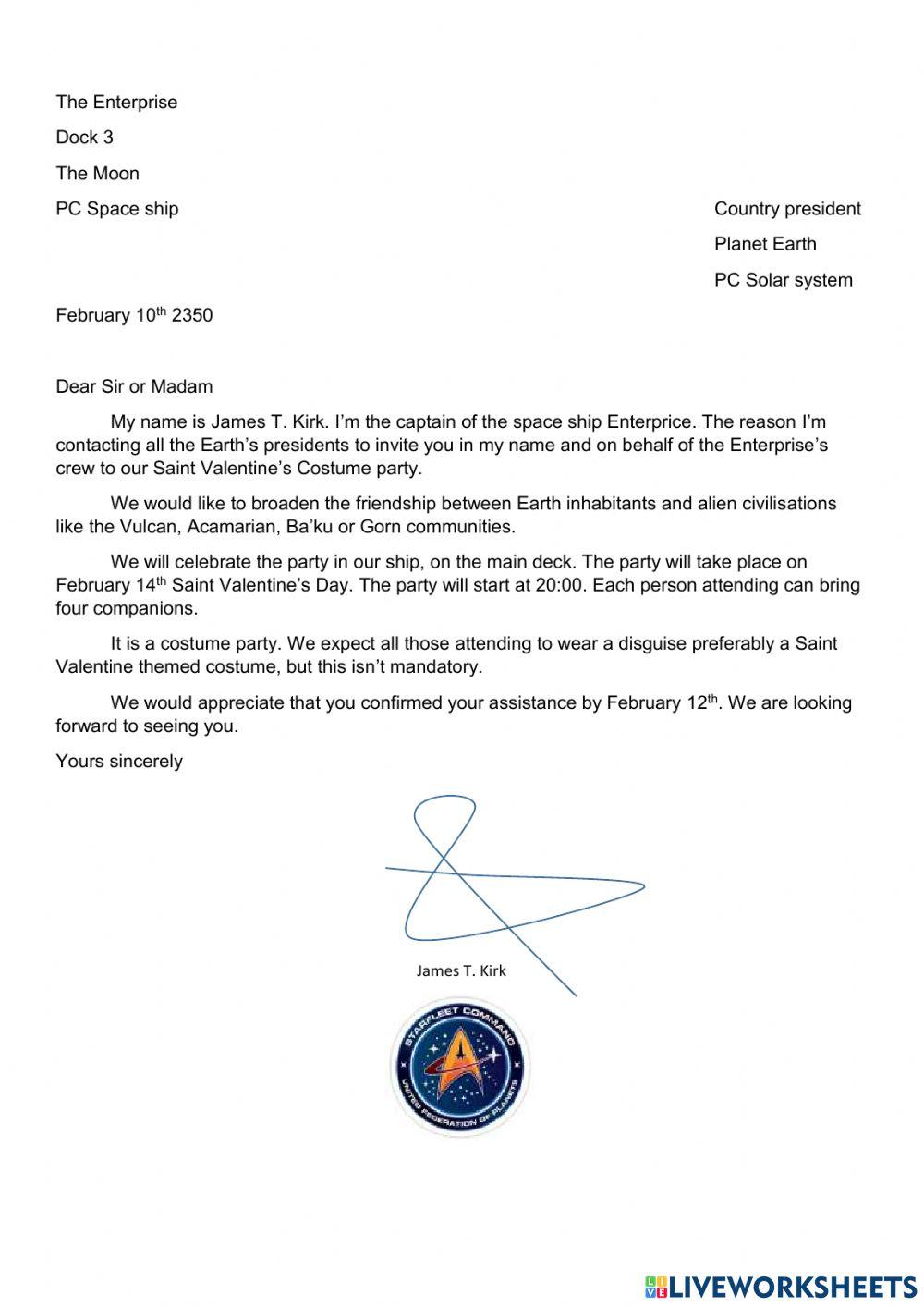 Invitarion to St Valentines party