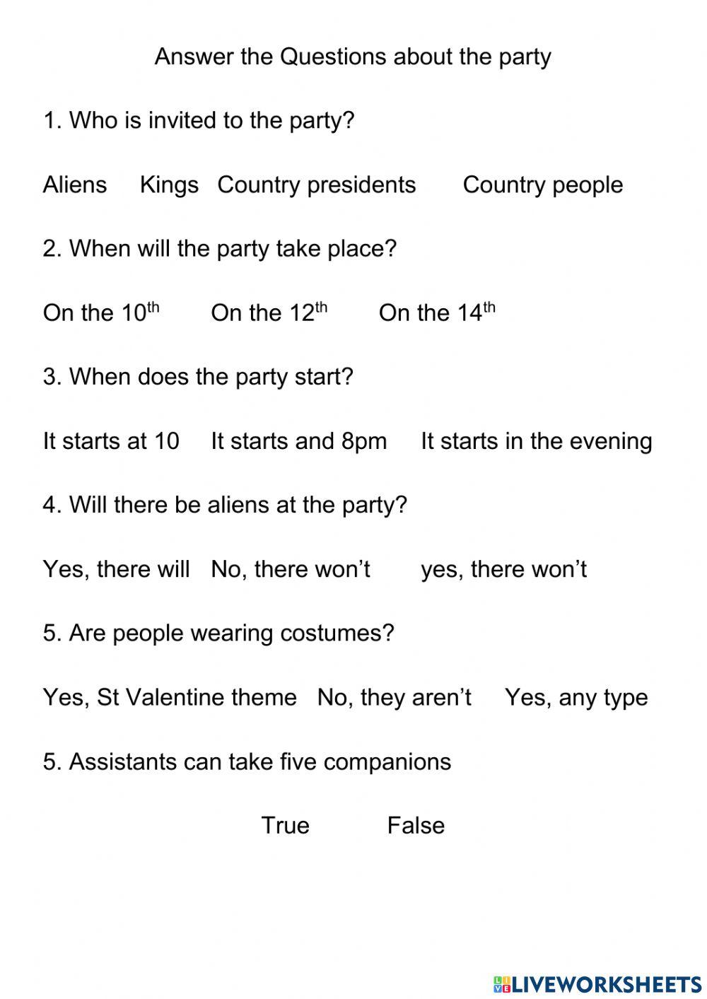 Invitarion to St Valentines party