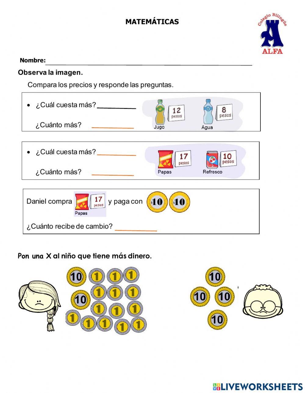 Evaluacion matemáticas