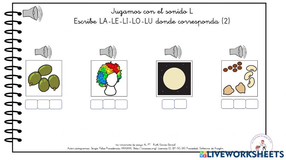 Jugamos con el sonido L