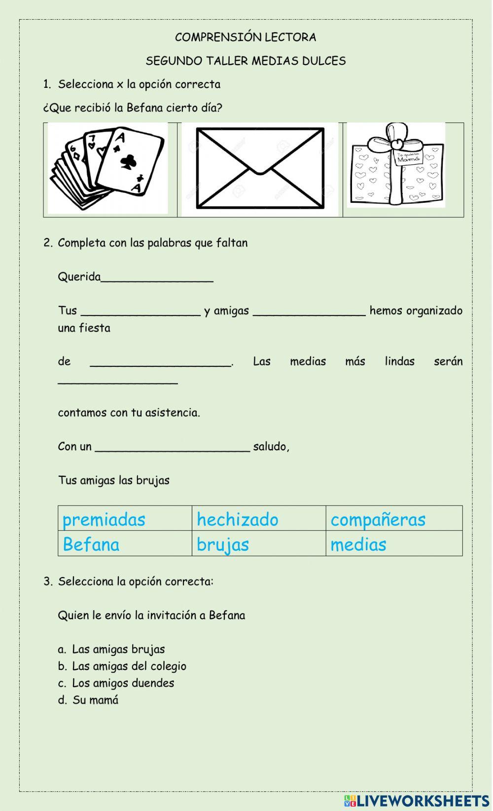 Medias dulces taller dos