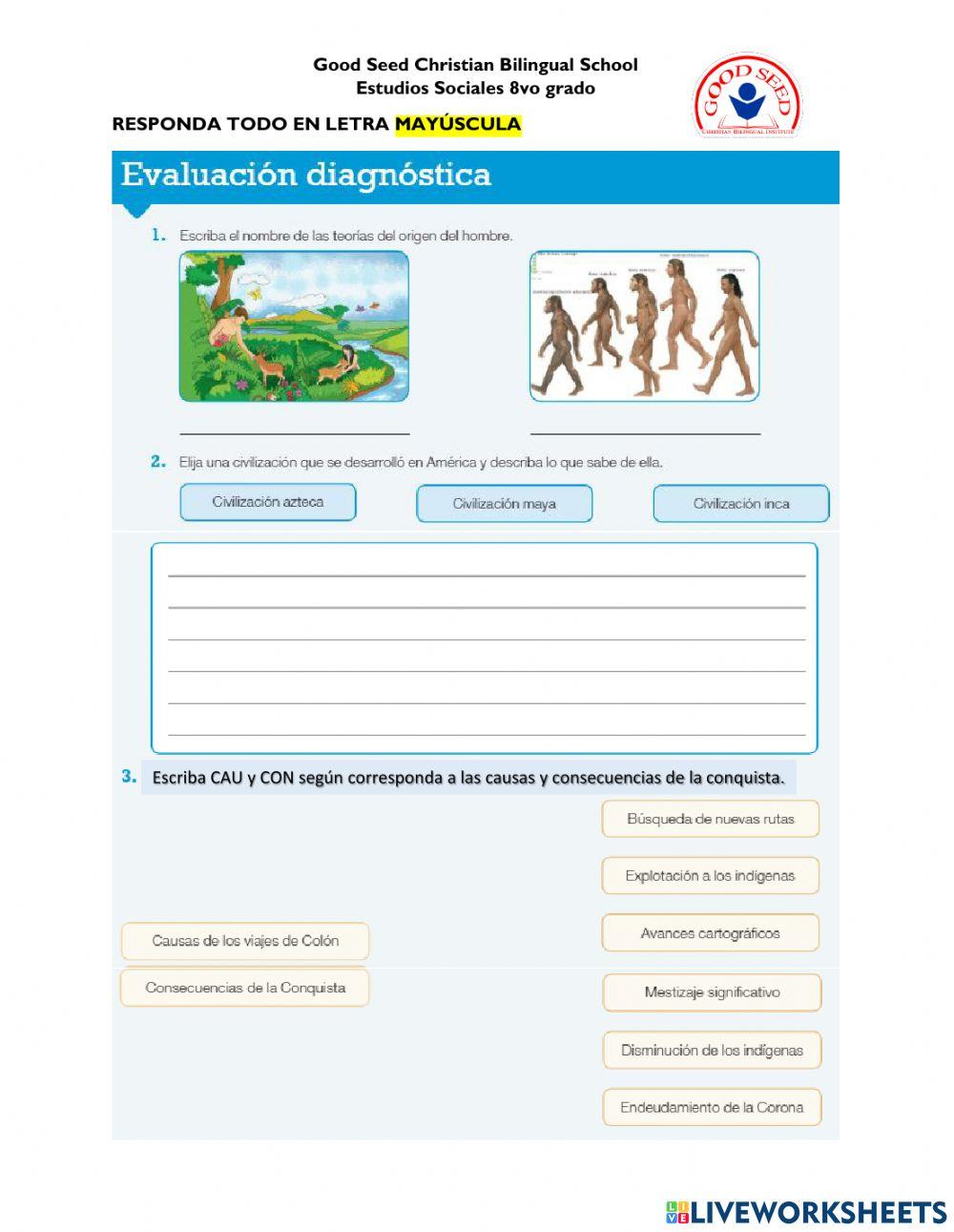 Evaluación diagnóstica U5