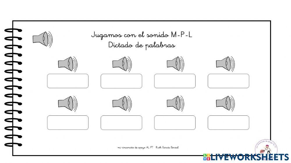 Jugamos con el sonido l dictado Jugamos con el sonido l dictado