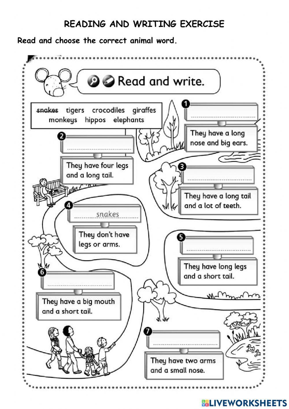 Readind wild animals