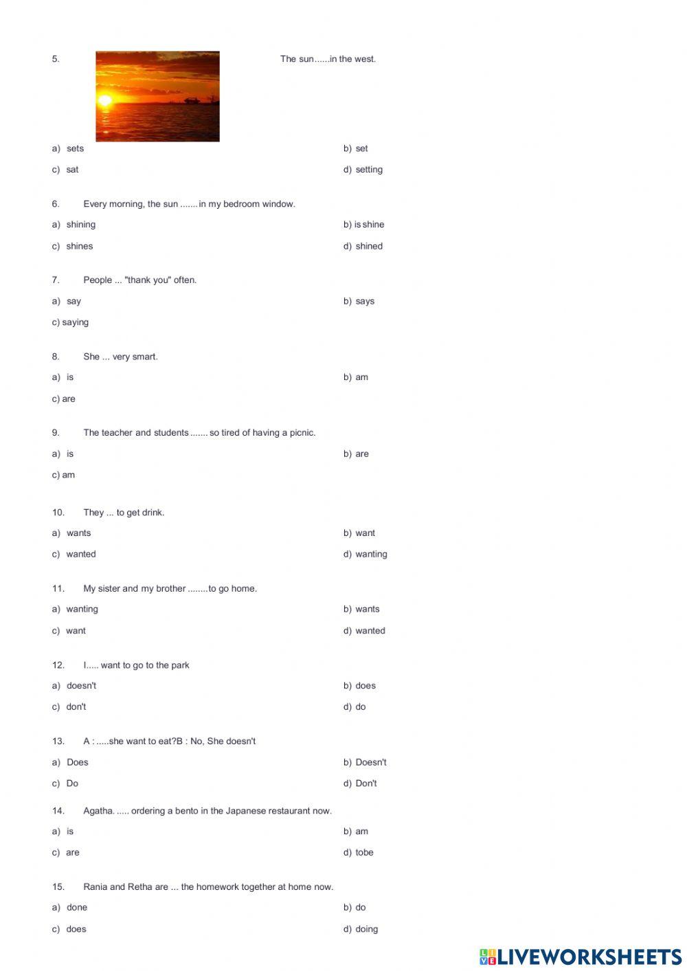 Mid semester test kls 8 genap