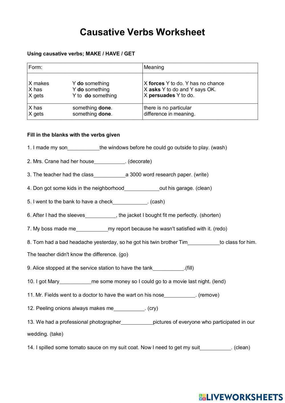 Grammar - fill in the blanks