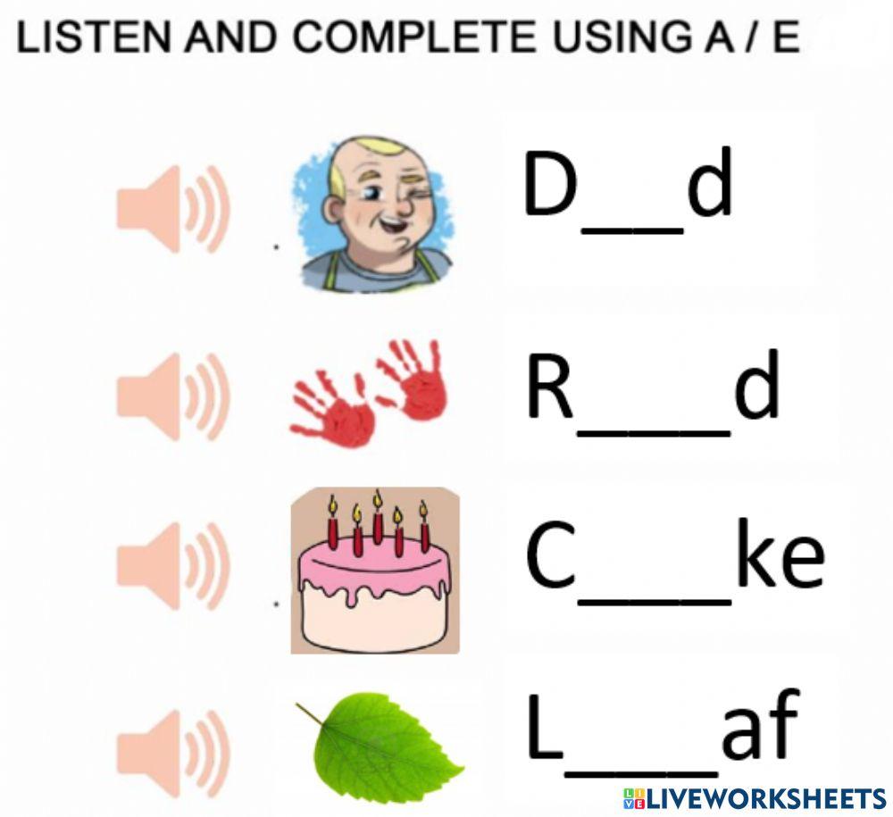 Short and long Aa,Ee