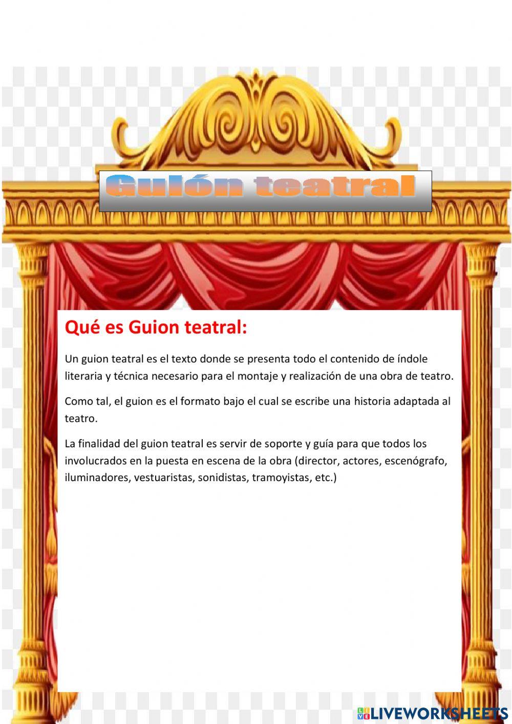 Adaptar un texto narrativo a una obra teatral