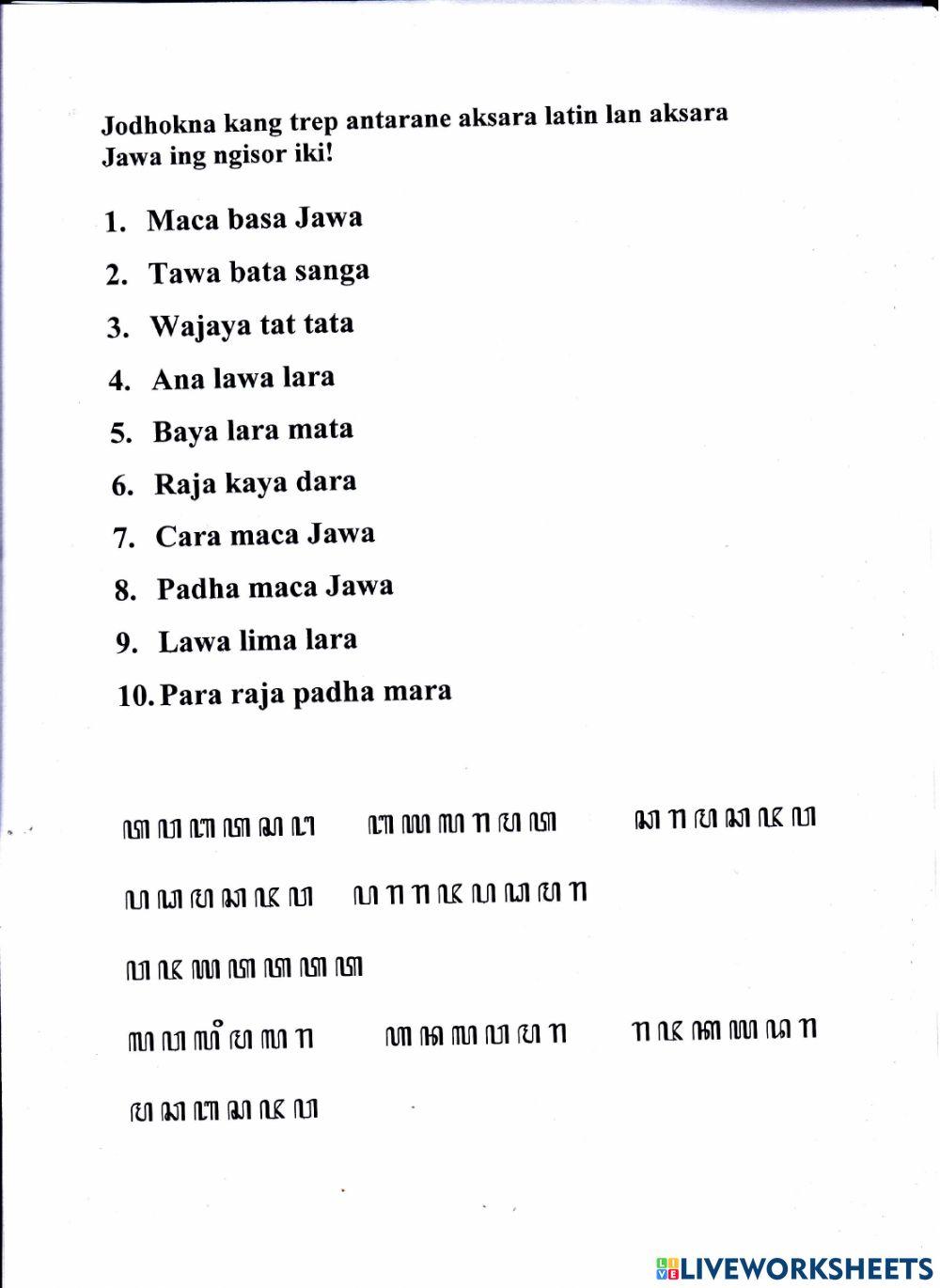 Lkpd bahasa jawa aksara jawa