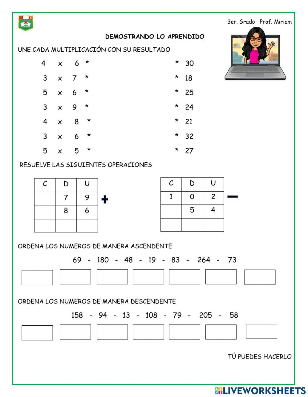 Practicamos resolviendo